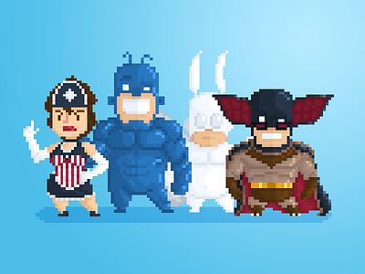 Pixel Little Guys & Gals pt. 30: The Tick Gang