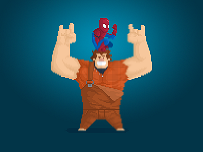 Wreck it Ralph and Spidey