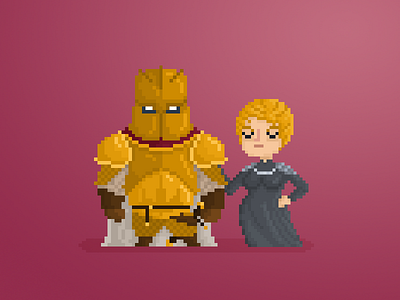 Pixel Little Guys & Gals 56: GoT Cersei & Mountain