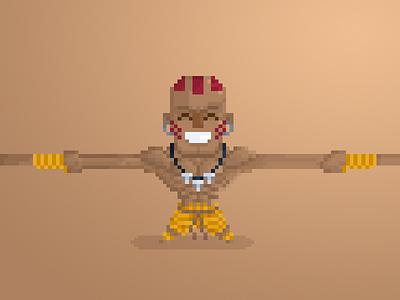 Pixel Little Guys & Gals 68: Dhalsim