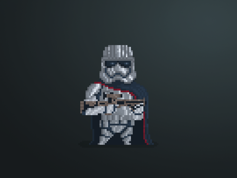 Pixel Little Guys & Gals 76: Star Wars Phasma by Anthony Mendes on Dribbble