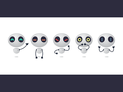 Robo Mascot V.1 Expressions