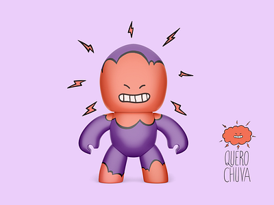 QUERO CHUVA Promo Toy branding character cute design drink hero illustration logo party photoshop toy toy design