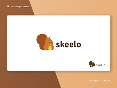 Skeelo Iteration 3 branding cute flat geometric identity identity branding logo minimalistic money squirrel