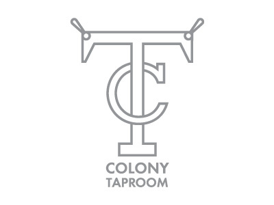 Colony Taproom beer brewpub graphic design illustration logo logo design monogram restaurant taproom vector