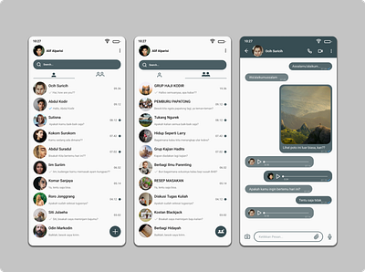 Aplikasi Chat app ui