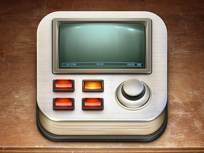 Steampunk ebook iOS icon
