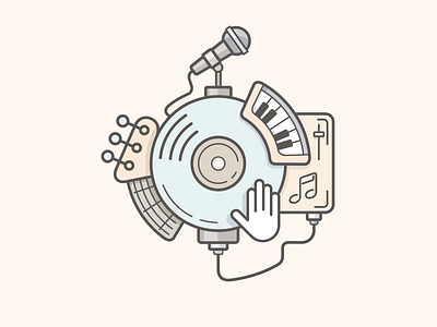 Pixar Lamp Line Art - GIF (2) by Tsuriel ☰ on Dribbble