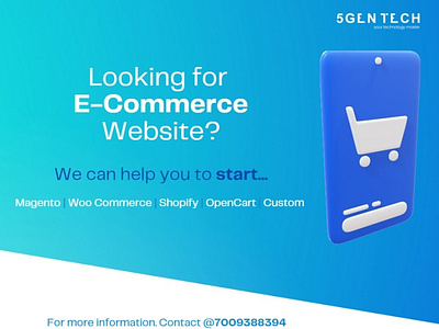 Create your E-Commerce website today