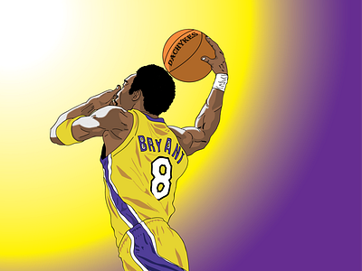 KOBE BRYANT character art concept art digital art graphic design illustration vector