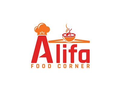 Food Corner Logo creative logo flat logo food corner logo food logo icon logo letter logo logo logo design minimalist logo