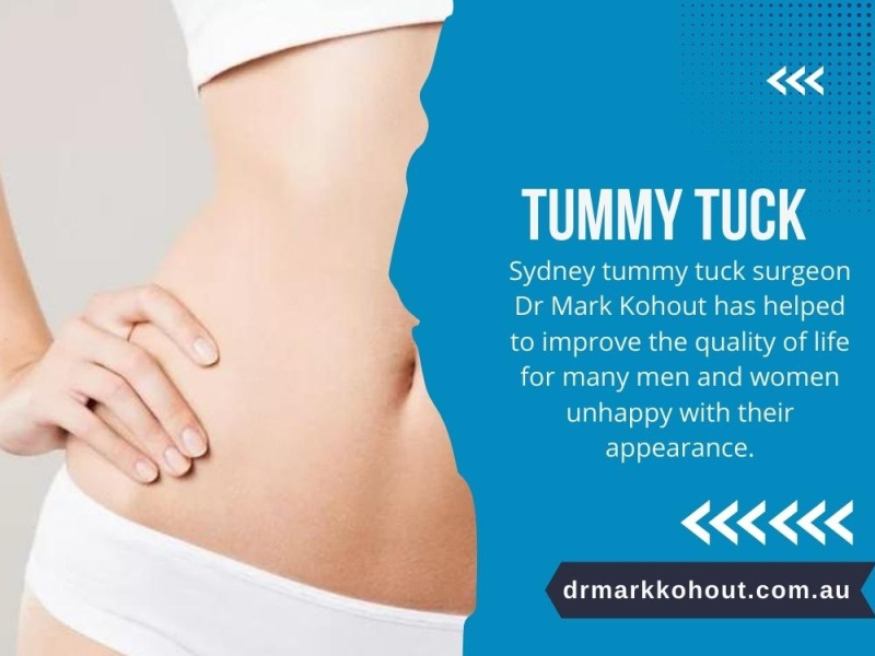 Tummy Tuck Sydney by Dr Mark Kohout Breast Lift Surgeon Sydney on