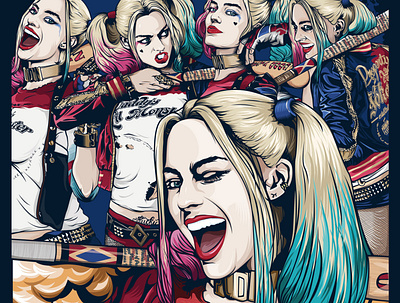 2016 Suicide Squad - Harley Quinn illustration