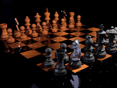chess board 3d