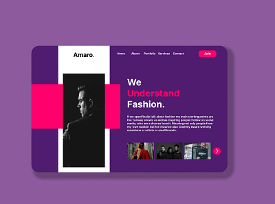 FASHION (Web Page) adobe xd figma graphic design landing page mobile app design ui ui ux design ux web design