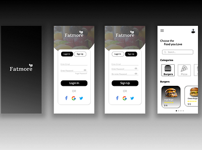 Fast Food Shopping App adobe xd app design design figma graphic design ui ui ux design ux