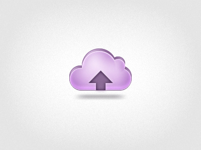 Cloud Icon cloud float purple upload