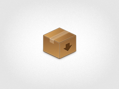 Download me arrow box brown cardboard download tape