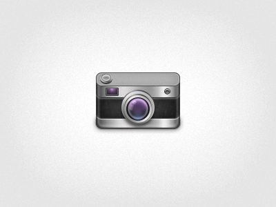 Camera icon black camera gray icon purple