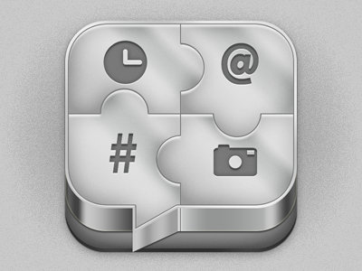 Icon rebound bubble glyphs gray icons metal talk twitter