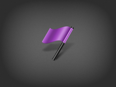 Flag black flag icon purple