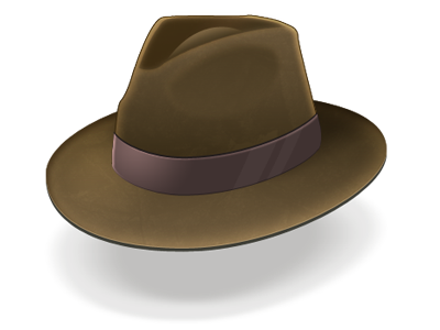 Hat brown fedora hat