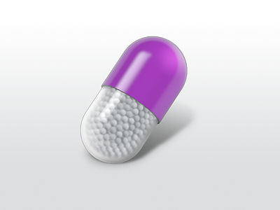 Purple Pill pill purple shiny white