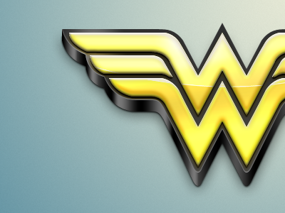 Wonder Woman blue comic dc gold logo woman wonder