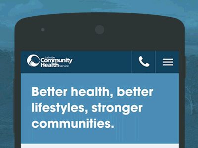 Responsive Community Health customer experience health interactive lchs mobile responsive services