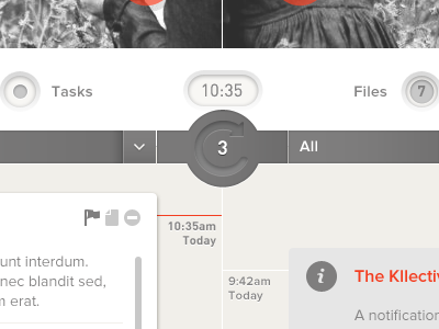 Collaborate ajax button flip label load message refresh switch time timeline ui
