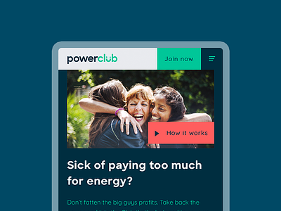 Marketing site for a power house animation app design melbourne mobile transition ux
