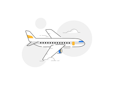 Your flight is delayed by 20 mins 🕒 air boarding booking flight app flight booking flights illustration journey plane product travel