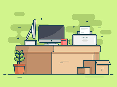Office Desk Designs Themes Templates And Downloadable Graphic Elements On Dribbble