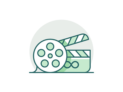 Unlimited Movies app design flat geometry icon illustration minimal pastels ui ux vector web