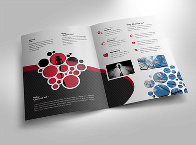 Corporate Bi-fold Brochure Template multipurpose flyer