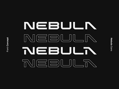 Nebula Font Concept black bold design display font illustration logo movie sci fi science fiction typeface typogaphy