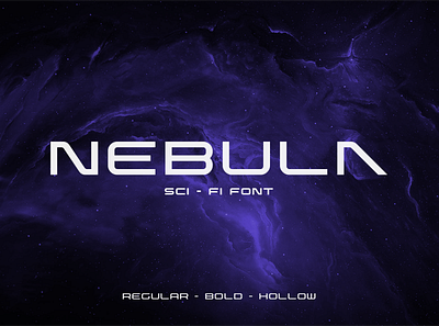 Nebula Sci-fi Font black bold display expanded font free freebie freebies sci fi scifi type typeface typo typogaphy