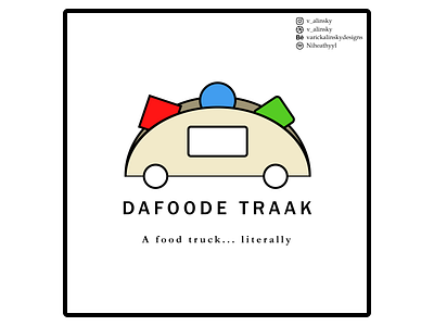 Day 44 - Food Truck Logo #dailylogochallenge dailylogochallenge design graphic design logo logo design vector
