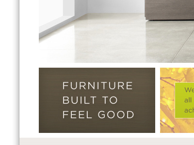 Furniture Built To Feel Good banner furniture mock up