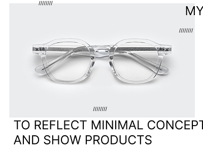 Present concept for eyeglasses website