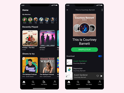 Spotify with Friends graphic design mobile mobileapp spotify ui ux