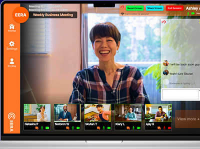 VIDEO CONFERENCING WEB APP UI DESIGN app design ui ux