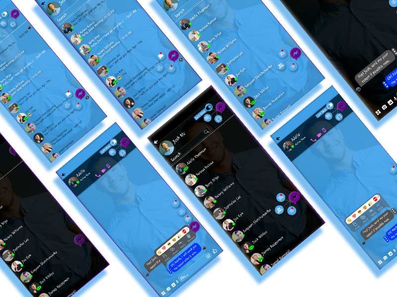 Facebook Messenger App Redesign UI/UX Design part 1 by Sazzad ALI on ...