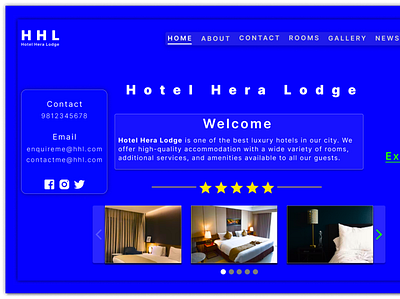 Hotel Landing Webpage UI Design app branding design ui ux