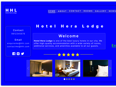 Hotel Landing Webpage UI Design