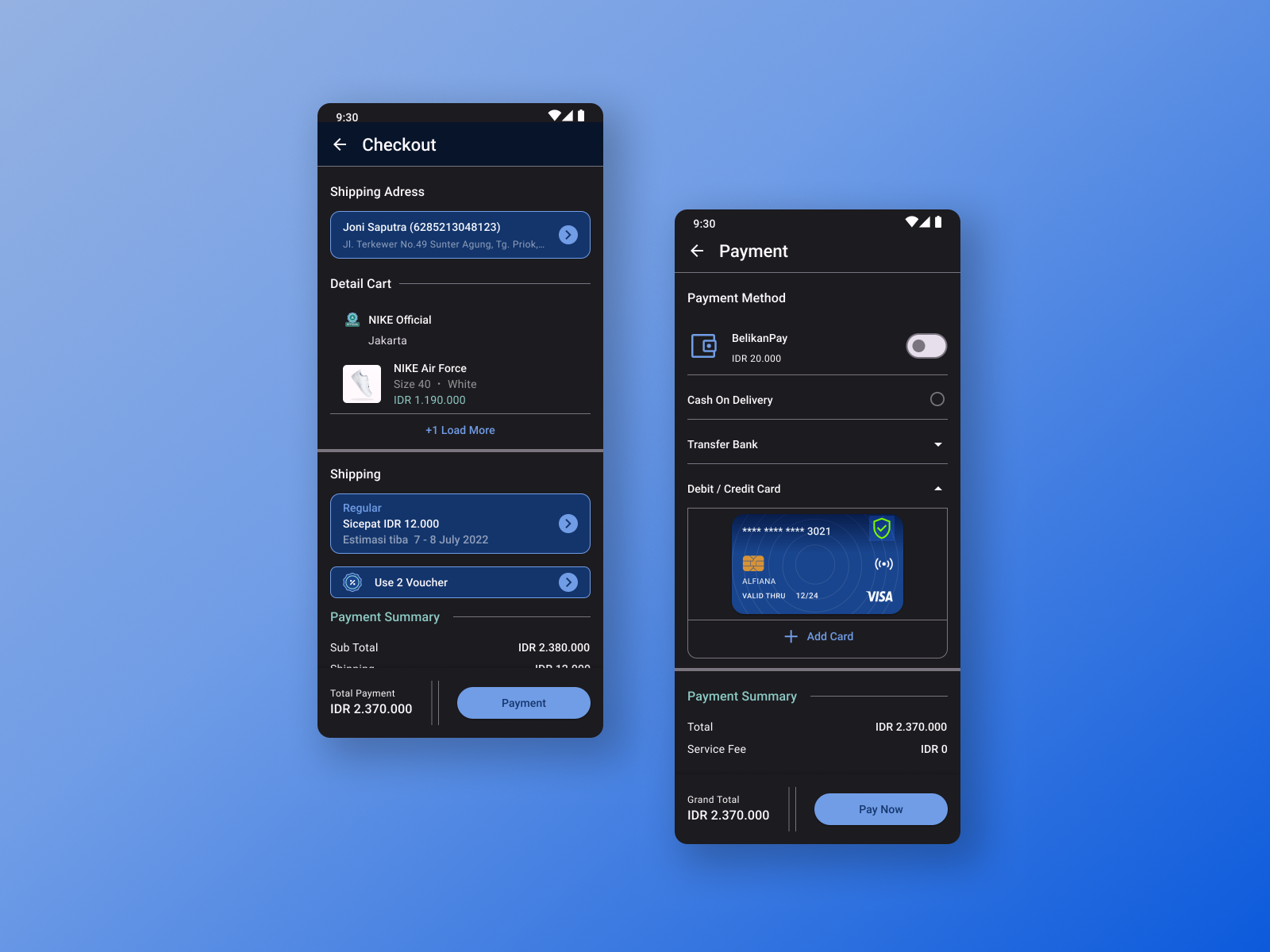 Credit Card Checkout - Dark #ui2 By Bagus Imam S. On Dribbble