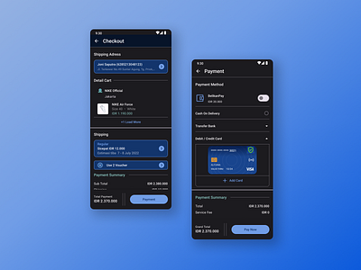 Credit Card Checkout - Dark #UI2 creditcardcheckout darkmode day2 ui mobile uichallenge