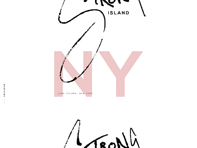 Strong Island brooklyn lettering long island manhattan new york ny queens strong island