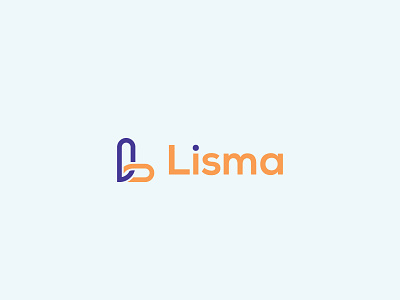 Lisma logo design - L letter mark logo