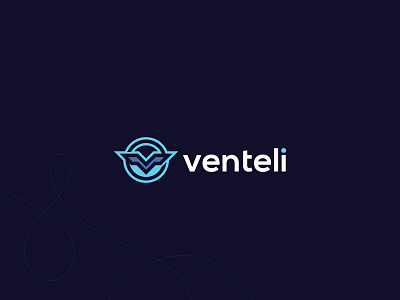 Venteli logo design - v lettermark / gaming branding v logo gaming logo letter mark logo letter v logo v v letter logo v logo